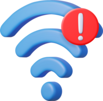 3d Wi-fi símbolo png