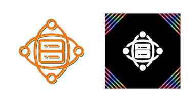 Cluster Server Vector Icon