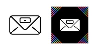 Envelope with stamp Vector Icon