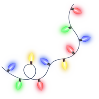 Christmas color lights png