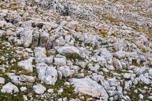 landscape - a weathering structure in a mountainous area called limestone pavement photo