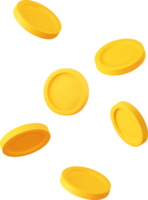 3d dinero moneda ahorro png