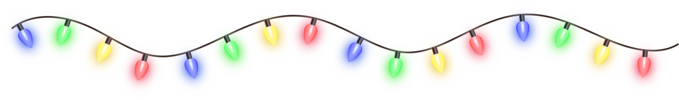 Christmas color lights png