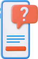 3d question mark icon and question button png