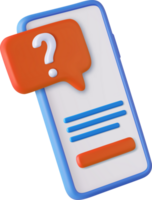 3d question mark icon and question button png