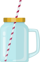 Glass Mason Jar for cocktail png