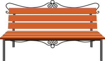 City park bench png