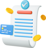 3D bill payment with credit card png