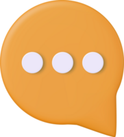 bolla di chat 3D png