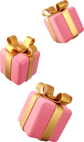 3d gift boxes png