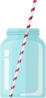 Glass Mason Jar for cocktail png