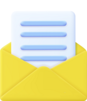 Envelope with paper documents icon. png