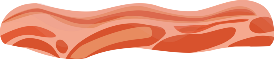 färsk och friterad bacon ikon png