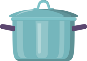 Sauce pan with lid and soup. png