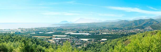 landscape of the mediterranean agricultural region photo