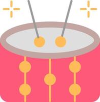 tambores plano ligero icono vector