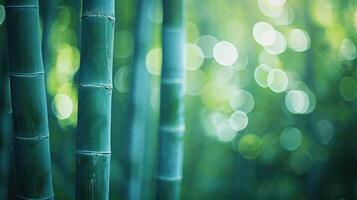 ai generado borroso imágenes de bambú bosque bambú antecedentes foto
