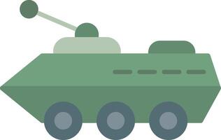 Armored Vehicle Flat Light Icon vector