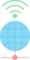 Global Flat Light Icon vector