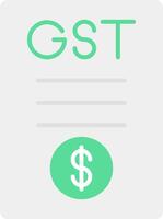 Gst Flat Light Icon vector