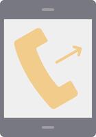 Call Flat Light Icon vector