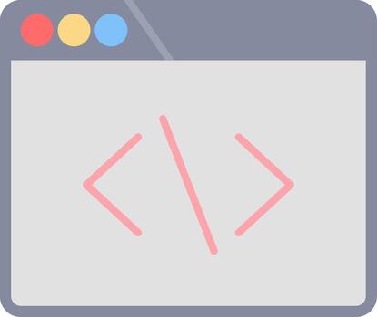 Develope Flat Light Icon vector