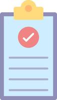 Checklist Flat Light Icon vector