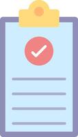 Checklist Flat Light Icon vector