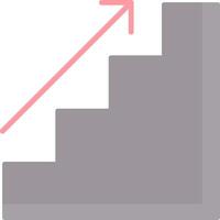 Stairs Flat Light Icon vector
