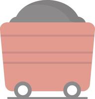 Wagon Flat Light Icon vector