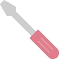 Screwdriver Flat Light Icon vector