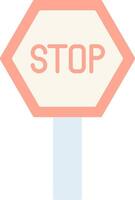 Pit Stop Flat Light Icon vector
