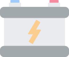 Car Battery Flat Light Icon vector