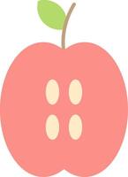 manzana plano ligero icono vector
