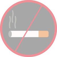 No Smoking Flat Light Icon vector