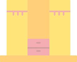 Closet Flat Light Icon vector