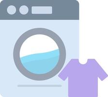Laundry Flat Light Icon vector