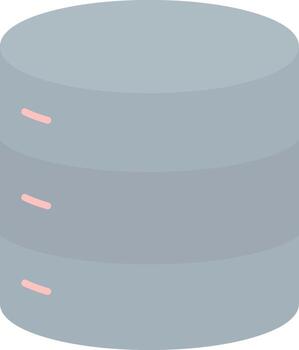 Database Flat Light Icon vector
