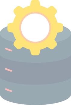 Database Management Flat Light Icon vector