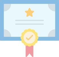 Qualify Flat Light Icon vector