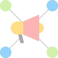 Social Network Flat Light Icon vector