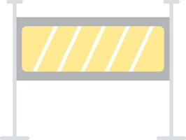 Barrier Flat Light Icon vector