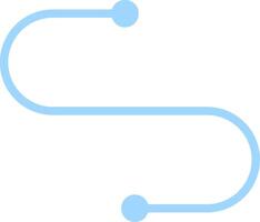 Curve Flat Light Icon vector