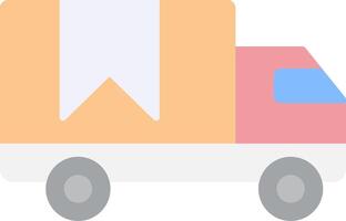 Truck Flat Light Icon vector