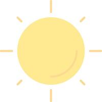 Sun Flat Light Icon vector