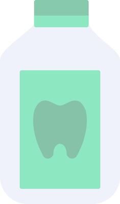 Mouthwash Flat Light Icon