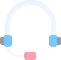 Headset Flat Light Icon vector