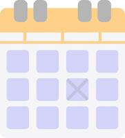 Calender Flat Light Icon vector