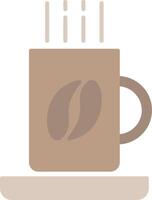 Coffee Mug Flat Light Icon vector