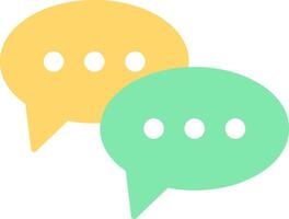 Chat Flat Light Icon vector